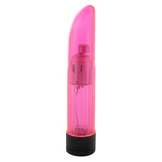Вибратор пластиковый Seven Creations Ladyfinger Crystal Clear 13Х2,5 см Розовый