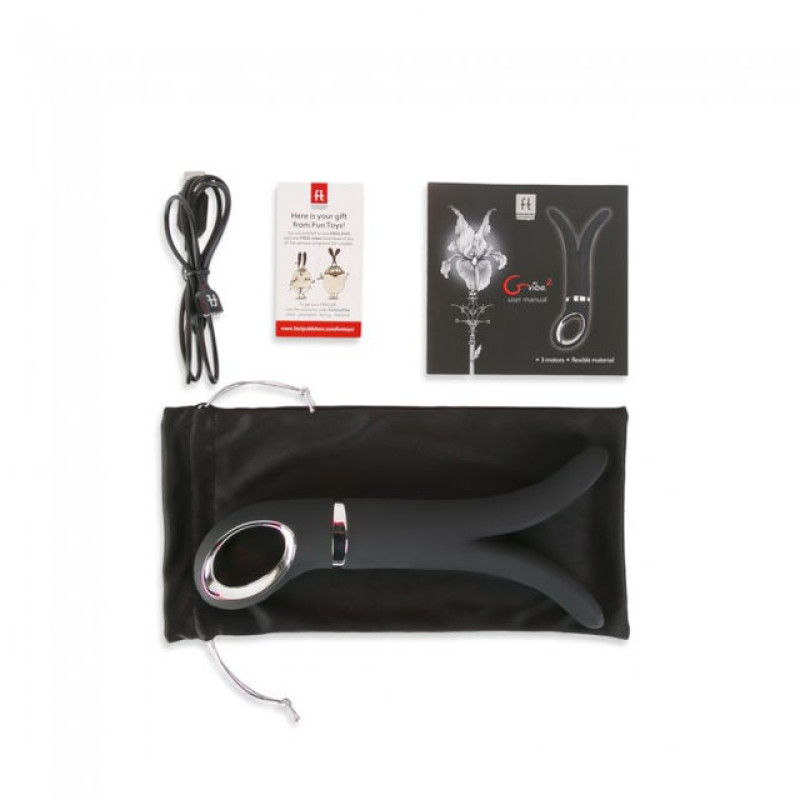 Анатомічний вібромасажер Fun Toys GVibe 2 Чорний Анатомічний вібромасажер Fun Toys GVibe 2 Чорний