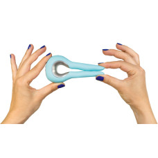 Бірюзовий Анатомічний вібратор Fun Toys Gvibe Mini
