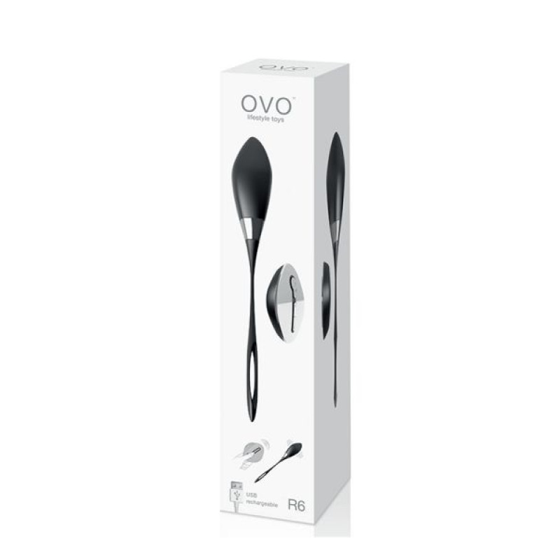 Виброяйцо OVO R6 Черное Виброяйцо OVO R6 Черное