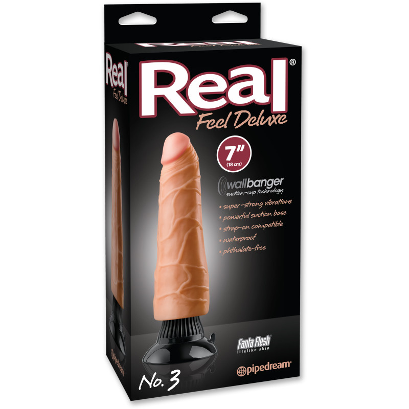 Вибратор Pipedream Real Feel Deluxe №3 18,5х5,3 см Вибратор Pipedream Real Feel Deluxe №3 18,5х5,3 см