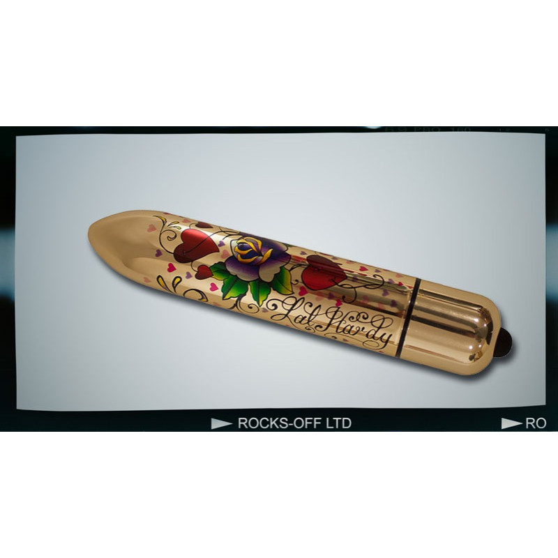 Вибратор Rocks Off RO-160 мм Tattoo Hearts and Roses