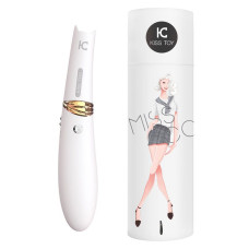 Вакуумный стимулятор с вибрацией KisToy Miss CC Белый