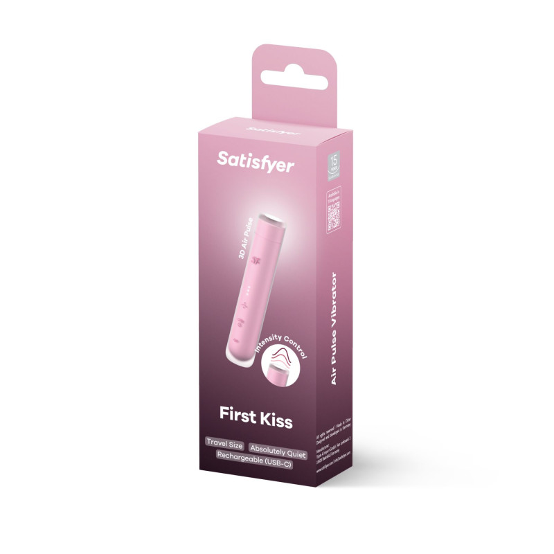Вакуумный стимулятор Satisfyer First Kiss, технология 3D Air Pulse, 30 режимов, двойной силикон Вакуумный стимулятор Satisfyer First Kiss, технология 3D Air Pulse, 30 режимов, двойной силикон