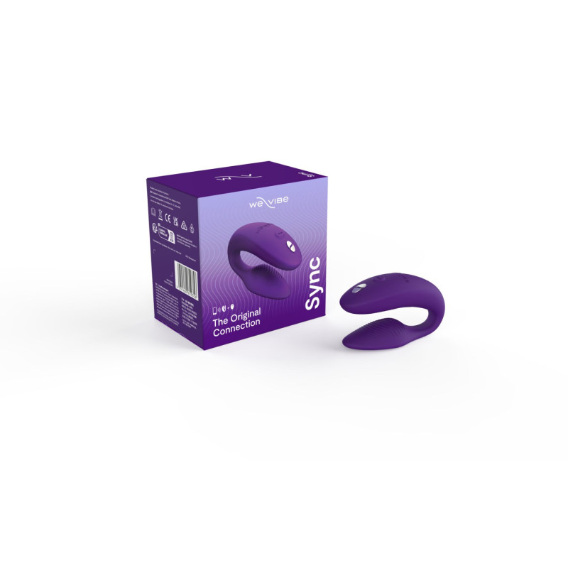 Смарт-вибратор для пар We-Vibe Sync 2 Purple, 10 виброрежимов, пульт ДУ Смарт-вибратор для пар We-Vibe Sync 2 Purple, 10 виброрежимов, пульт ДУ