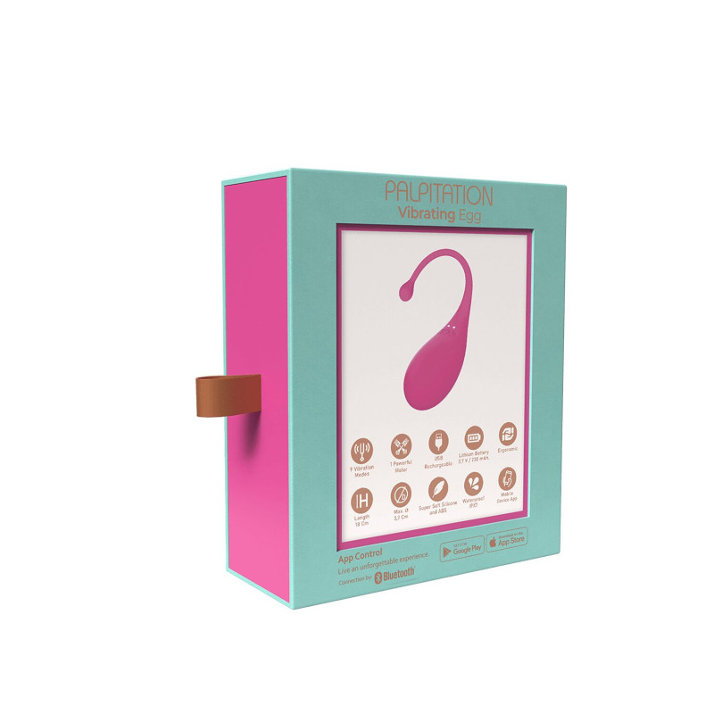 Смарт-виброяйцо Adrien Lastic Palpitation Pink с глубокой вибрацией Смарт-виброяйцо Adrien Lastic Palpitation Pink с глубокой вибрацией