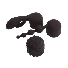 Вібромасажер з трьома насадками Pornhub Supercharge Wand Set потужний