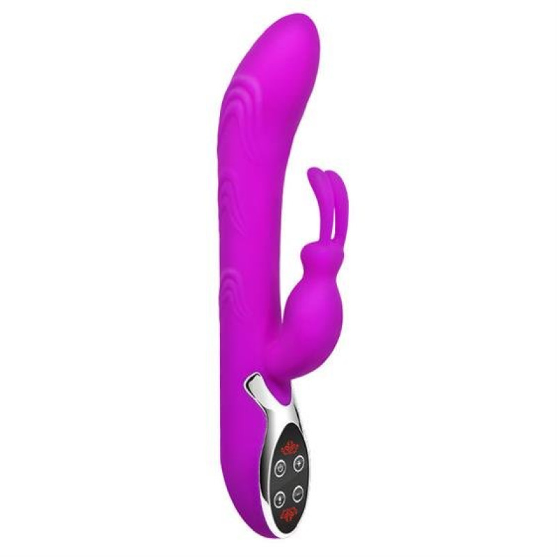 Вибратор Pretty Love Hot Bunny Vibrator Pink Вибратор Pretty Love Hot Bunny Vibrator Pink