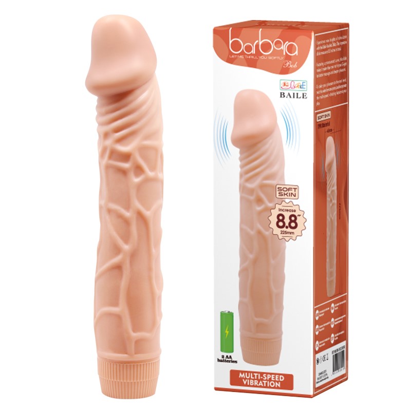 Реалистичный вибратор LyBaile Barbara Bob Dildo Vibrator Телесный Реалистичный вибратор LyBaile Barbara Bob Dildo Vibrator Телесный