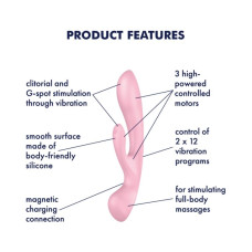 Вибратор-кролик Satisfyer Triple Oh Pink