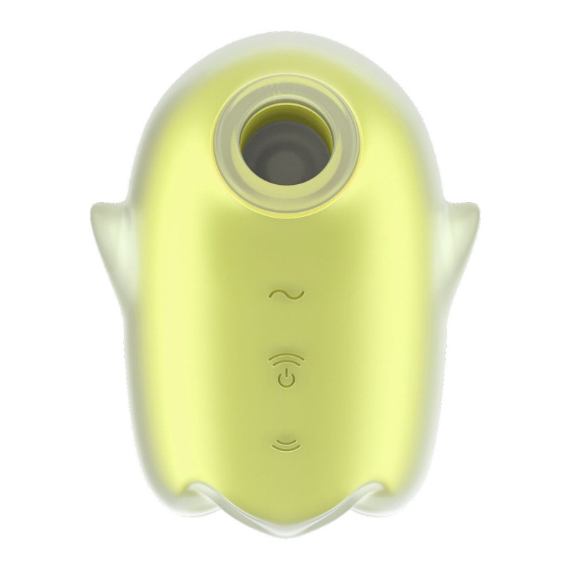 Вакуумный клиторальный стимулятор с вибрацией Satisfyer Glowing Ghost Yellow, светящийся в темноте Вакуумный клиторальный стимулятор с вибрацией Satisfyer Glowing Ghost Yellow, светящийся в темноте