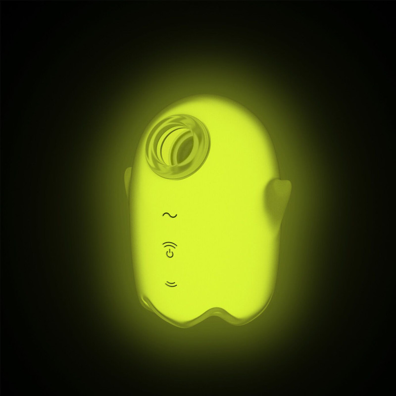 Вакуумный клиторальный стимулятор с вибрацией Satisfyer Glowing Ghost Yellow, светящийся в темноте Вакуумный клиторальный стимулятор с вибрацией Satisfyer Glowing Ghost Yellow, светящийся в темноте