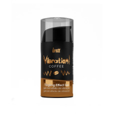 Жидкий вибратор Intt Vibration Coffee (15 мл), густой гель, вкусный, действует до 30 минут