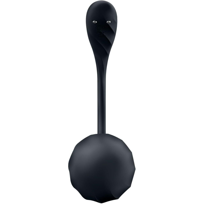 Віброяйце Satisfyer Ribbed Petal Connect App Black