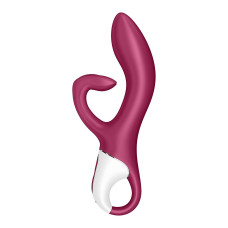 Вибратор-кролик с тройным отростком Satisfyer Embrace me Berry, 2 мотора, диаметр 3,6 см