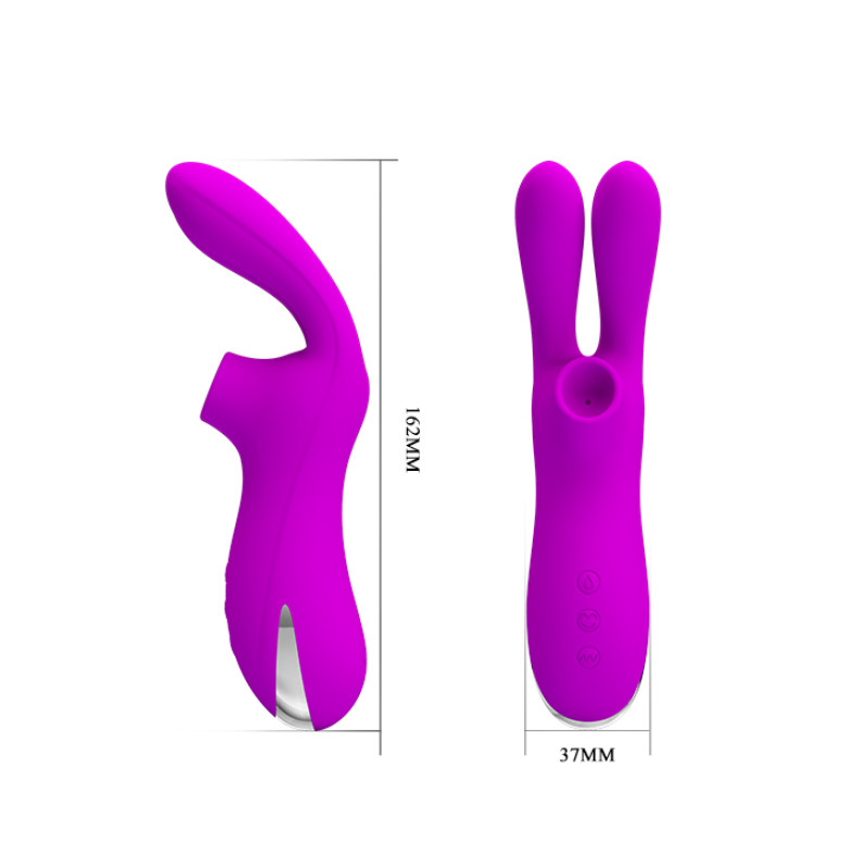 Вібратор Pretty Love Ralap Vibrator + Suction Фіолетовий Вібратор Pretty Love Ralap Vibrator + Suction Фіолетовий
