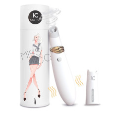 Вакуумный стимулятор с вибрацией KisToy Miss CC Белый