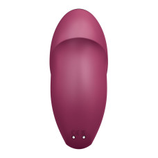 Вибростимулятор-пульсатор Satisfyer Tap & Climax 1 Red, эффект постукивания пальцем, 2 мотора