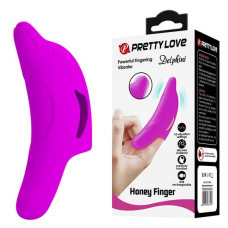 Вібронасадка на палець Pretty Love Delphini Fingering Vibrator Purple