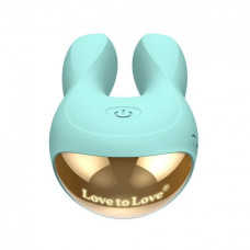 Вибратор-кролик Love To Love Hear Me Бирюзовый