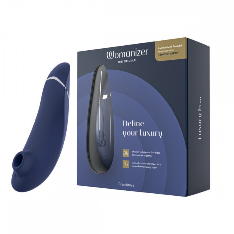 Вакуумный стимулятор клитора Womanizer Premium 2 Blueberry Вакуумный стимулятор клитора Womanizer Premium 2 Blueberry