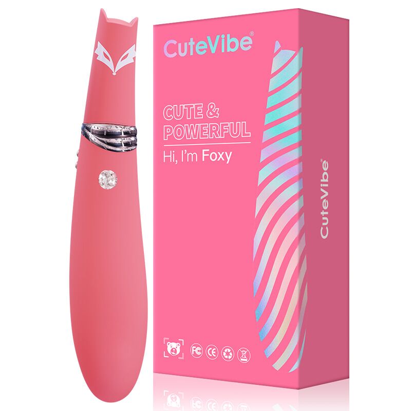 Вакуумний стимулятор з вібрацією CuteVibe Foxy Sakura Вакуумний стимулятор з вібрацією CuteVibe Foxy Sakura