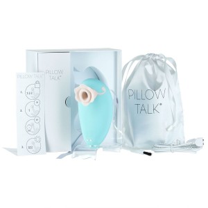 Розкішний вакуумний кліторальний стимулятор Pillow Talk Dreamy Бірюзовий із кристалом Swarovski