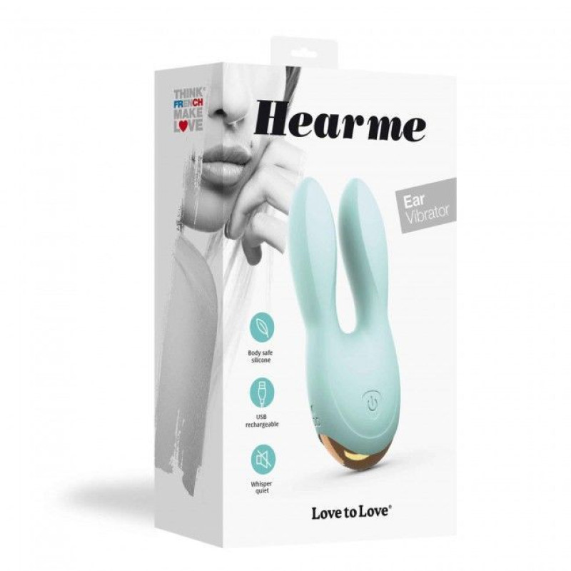 Вибратор-кролик Love To Love Hear Me Бирюзовый Вибратор-кролик Love To Love Hear Me Бирюзовый