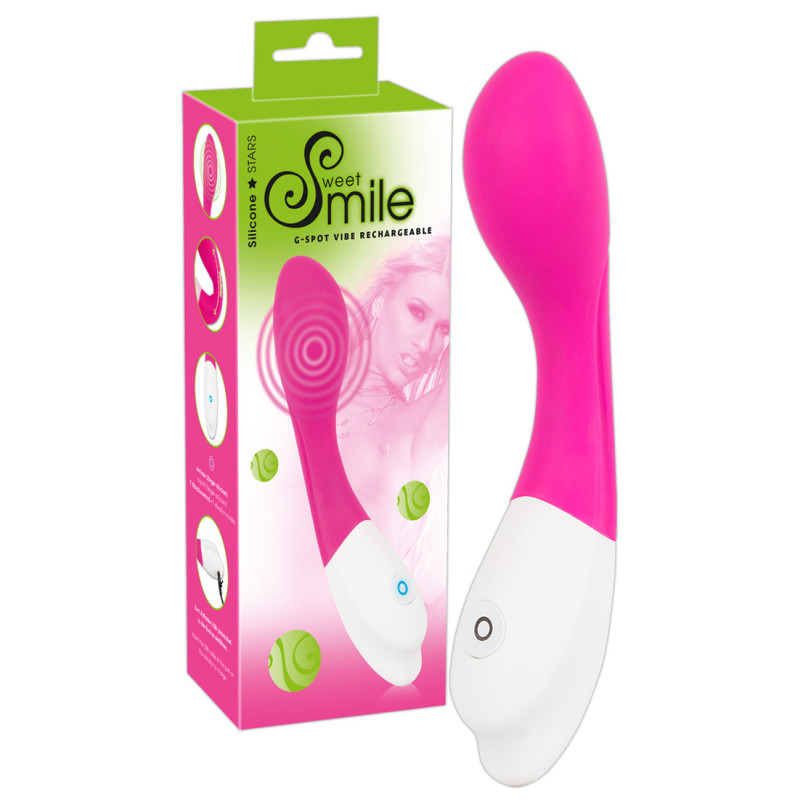 Hi-tech Вибратор Sweet Smile G-Spot Vibe rechargeable wiederaufladbarer Vibrator Розовый Hi-tech Вибратор Sweet Smile G-Spot Vibe rechargeable wiederaufladbarer Vibrator Розовый