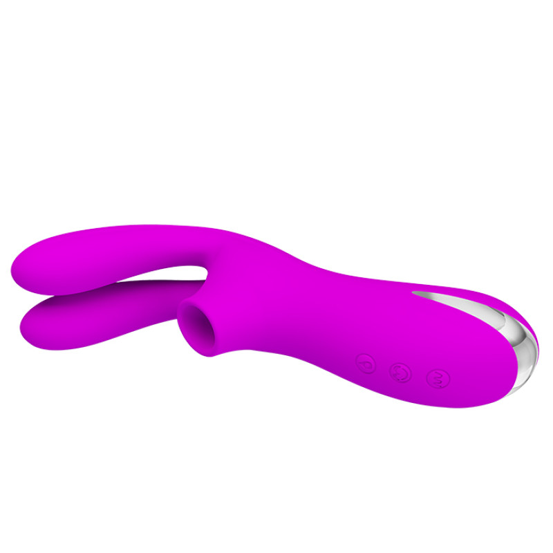 Вібратор Pretty Love Ralap Vibrator + Suction Фіолетовий Вібратор Pretty Love Ralap Vibrator + Suction Фіолетовий