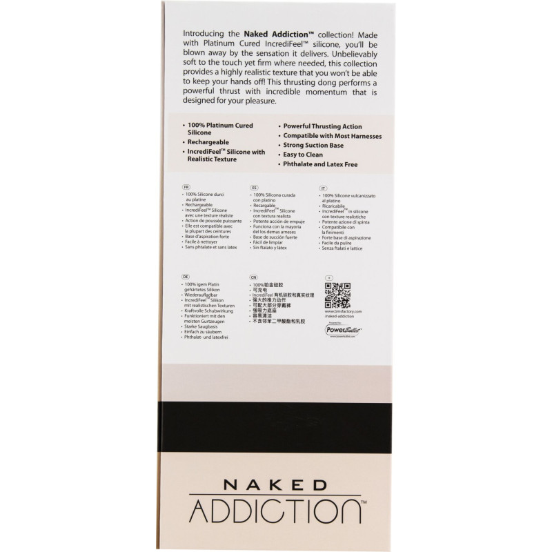 Фаллоимитатор с пульсацией Naked ADDICTION Dominic 9 Vanilla, пульт ДУ, диаметр 4,2 см Фаллоимитатор с пульсацией Naked ADDICTION Dominic 9 Vanilla, пульт ДУ, диаметр 4,2 см