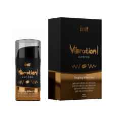 Жидкий вибратор Intt Vibration Coffee (15 мл), густой гель, вкусный, действует до 30 минут