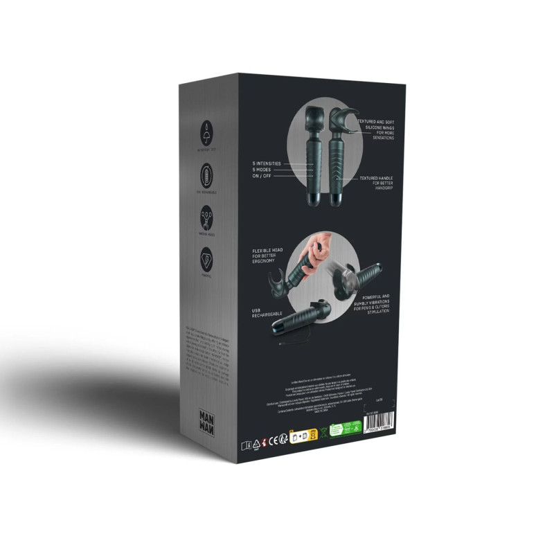 Мастурбатор-вибромассажер Manwan MAN.WAND EVO Pine Grey, отлично для пар, виброминет Мастурбатор-вибромассажер Manwan MAN.WAND EVO Pine Grey, отлично для пар, виброминет