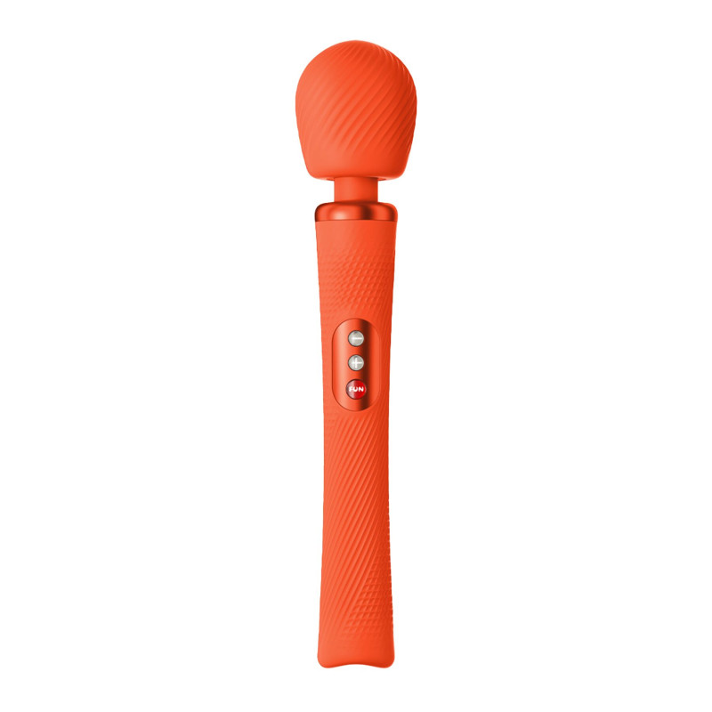 Вібромасажер Fun Factory VIM Vibrating Wand sunrise orange, суперпотужний та легкий, до 6 годин роботи Вібромасажер Fun Factory VIM Vibrating Wand sunrise orange, суперпотужний та легкий, до 6 годин роботи