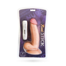Вибратор Toyfa RealStick Nude 7 режимов вибрации 15,5 см