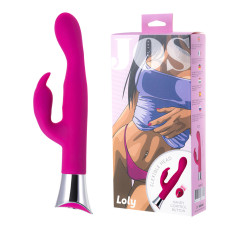 Вібратор із кліторальним стимулятором Toyfa JOS Loly Рожевий