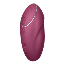 Вибростимулятор-пульсатор Satisfyer Tap & Climax 1 Red, эффект постукивания пальцем, 2 мотора