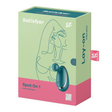 Вибратор для наружной стимуляции Satisfyer Spot On 1 Green, гибкий отросток
