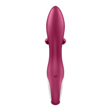 Вибратор-кролик с тройным отростком Satisfyer Embrace me Berry, 2 мотора, диаметр 3,6 см