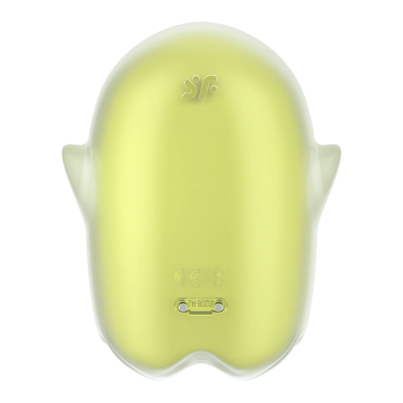 Вакуумный клиторальный стимулятор с вибрацией Satisfyer Glowing Ghost Yellow, светящийся в темноте Вакуумный клиторальный стимулятор с вибрацией Satisfyer Glowing Ghost Yellow, светящийся в темноте