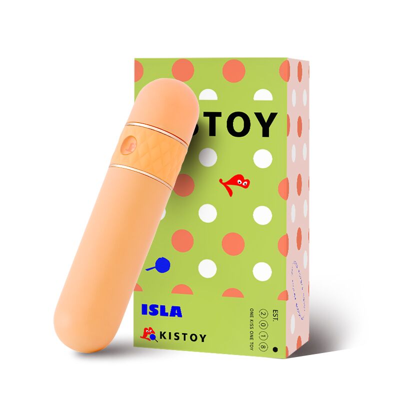 Вакуумный вибратор KisToy ISLA Orange Вакуумный вибратор KisToy ISLA Orange