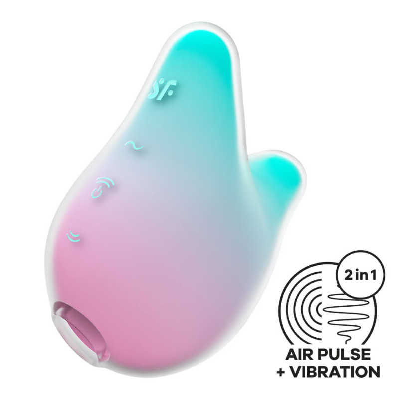 Вакуумный клиторальный стимулятор Satisfyer Mermaid Vibes Mint/Pink Вакуумный клиторальный стимулятор Satisfyer Mermaid Vibes Mint/Pink