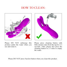 Вібратор Pretty Love Ralap Vibrator + Suction Фіолетовий