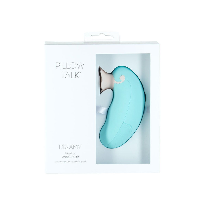 Роскошный вакуумный клиторальный стимулятор Pillow Talk Dreamy Бирюзовый с кристаллом Swarovski Роскошный вакуумный клиторальный стимулятор Pillow Talk Dreamy Бирюзовый с кристаллом Swarovski