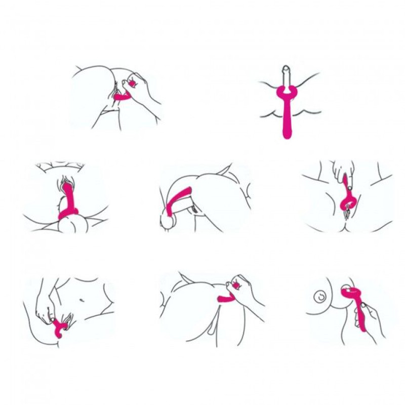 Вибратор для пар PLEASE ME - PLUM STAR с тремя моторами, гибкий Вибратор для пар PLEASE ME - PLUM STAR с тремя моторами, гибкий