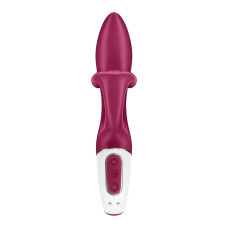 Вибратор-кролик с тройным отростком Satisfyer Embrace me Berry, 2 мотора, диаметр 3,6 см