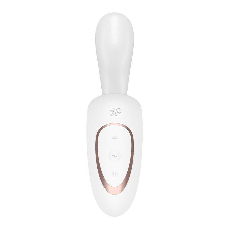 Вагинально-клиторальный вибратор Satisfyer G for Goddess 1 White, 2 мотора Вагинально-клиторальный вибратор Satisfyer G for Goddess 1 White, 2 мотора