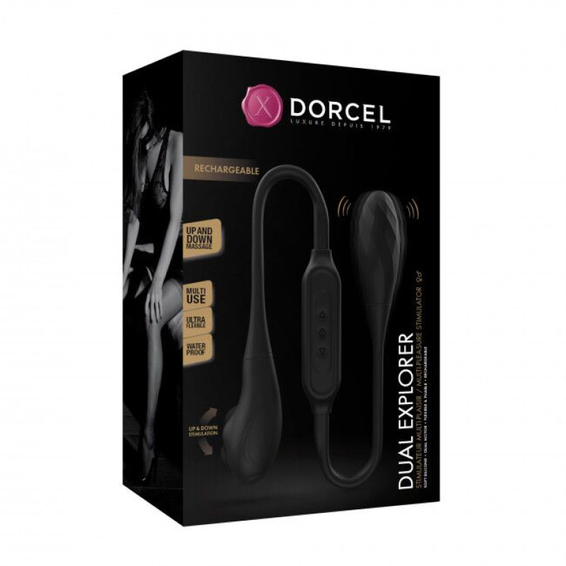 Вибратор на гибкой сцепке со стимуляцией пальчиком Marc Dorcel DUAL EXPLORER Вибратор на гибкой сцепке со стимуляцией пальчиком Marc Dorcel DUAL EXPLORER