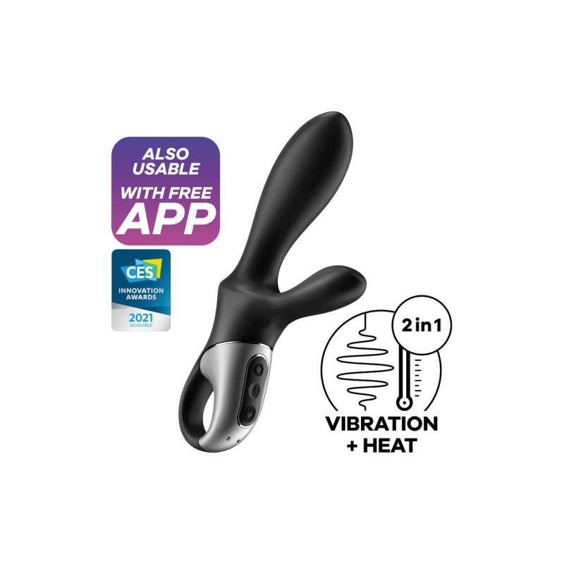 Универсальный смарт-вибратор с подогревом Satisfyer Heat Climax+