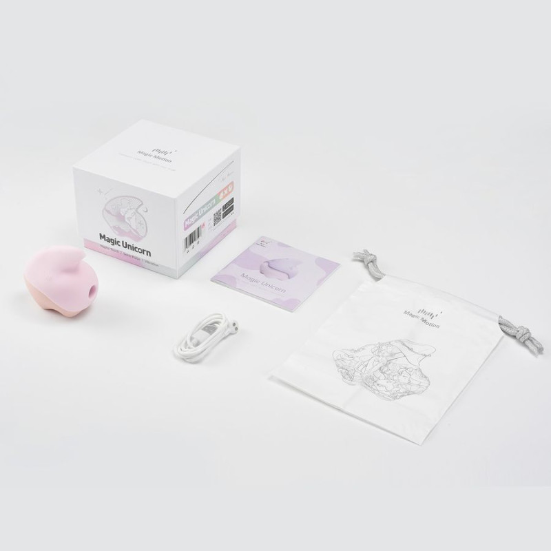 Вакуумный клиторальный смарт-стимулятор Magic Motion Unicorn Pink с вибрацией Вакуумный клиторальный смарт-стимулятор Magic Motion Unicorn Pink с вибрацией